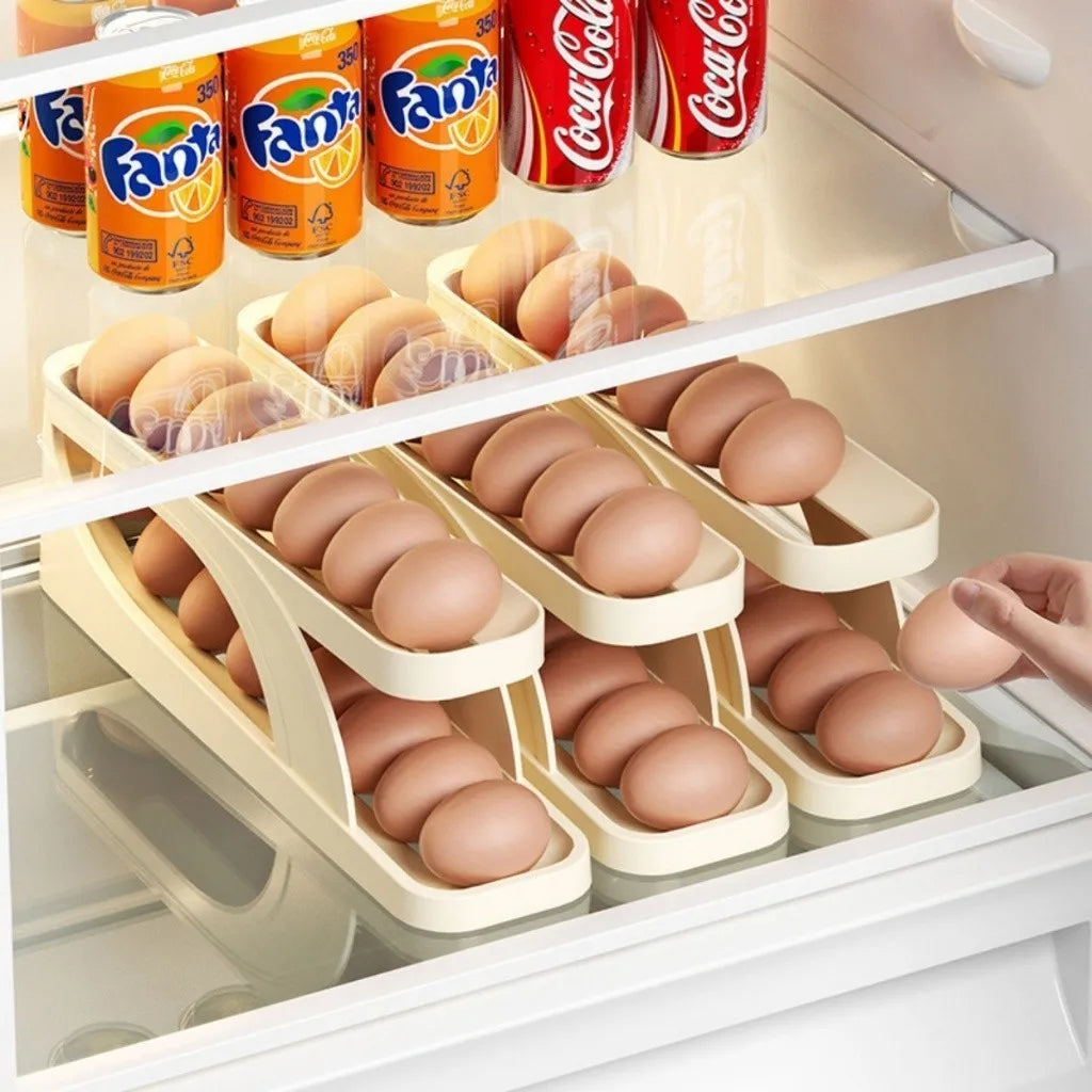 2-Tier Automatic Egg Dispenser & Organizer