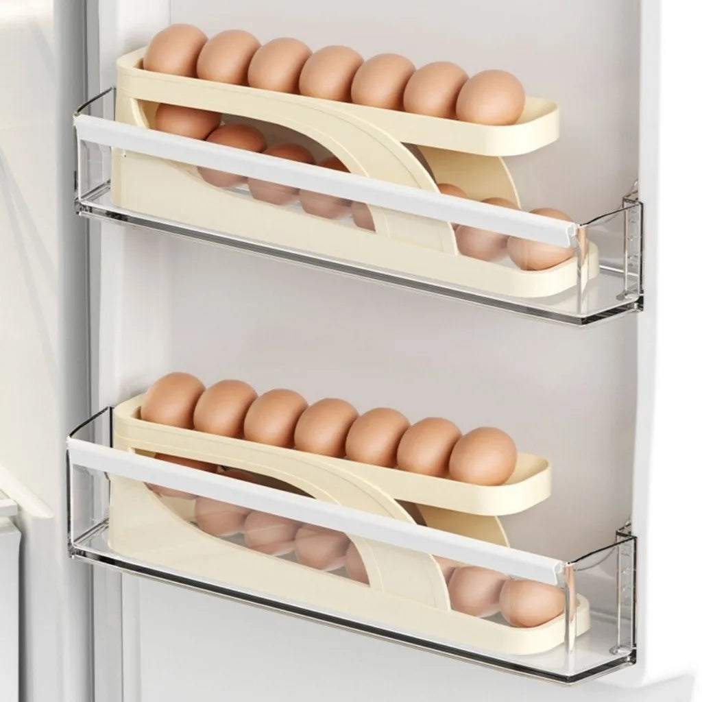 2-Tier Automatic Egg Dispenser & Organizer