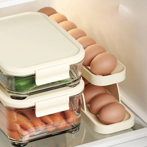 2-Tier Automatic Egg Dispenser & Organizer