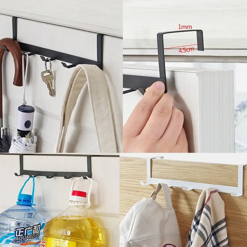 Over The Door 5-Hook Hanger Rack