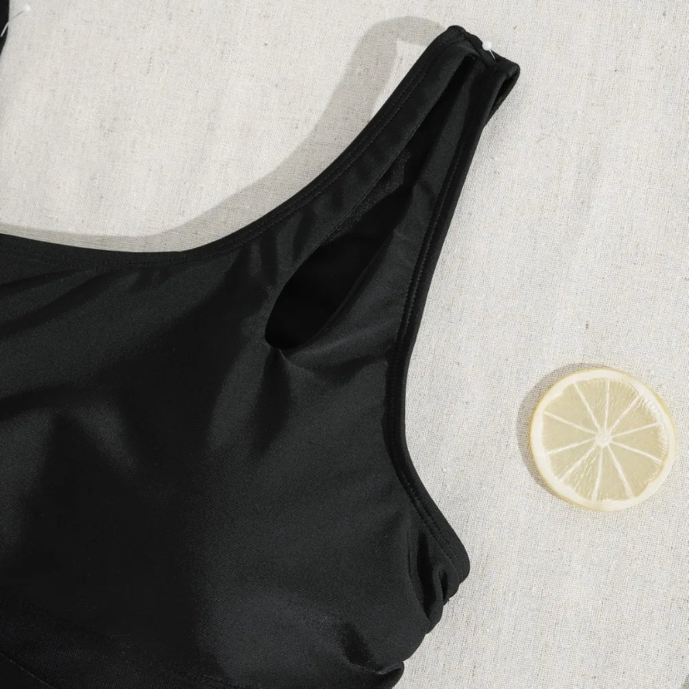 Backless Sport Bikini Set Women Athletic Swimwear - Image #0