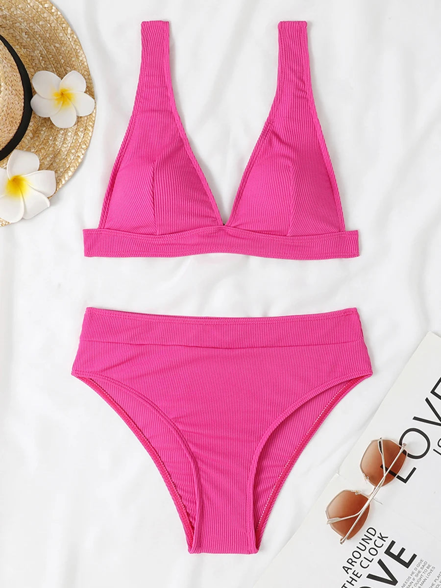Padded Push-Up Bikini Set Women Beach Swimsuit