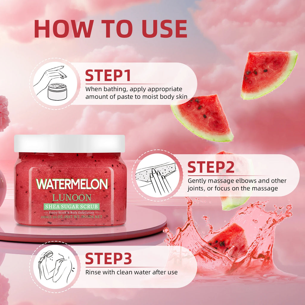Scrub de Corp cu Pepene & Shea | Watermelon Shea Sugar Body Scrub