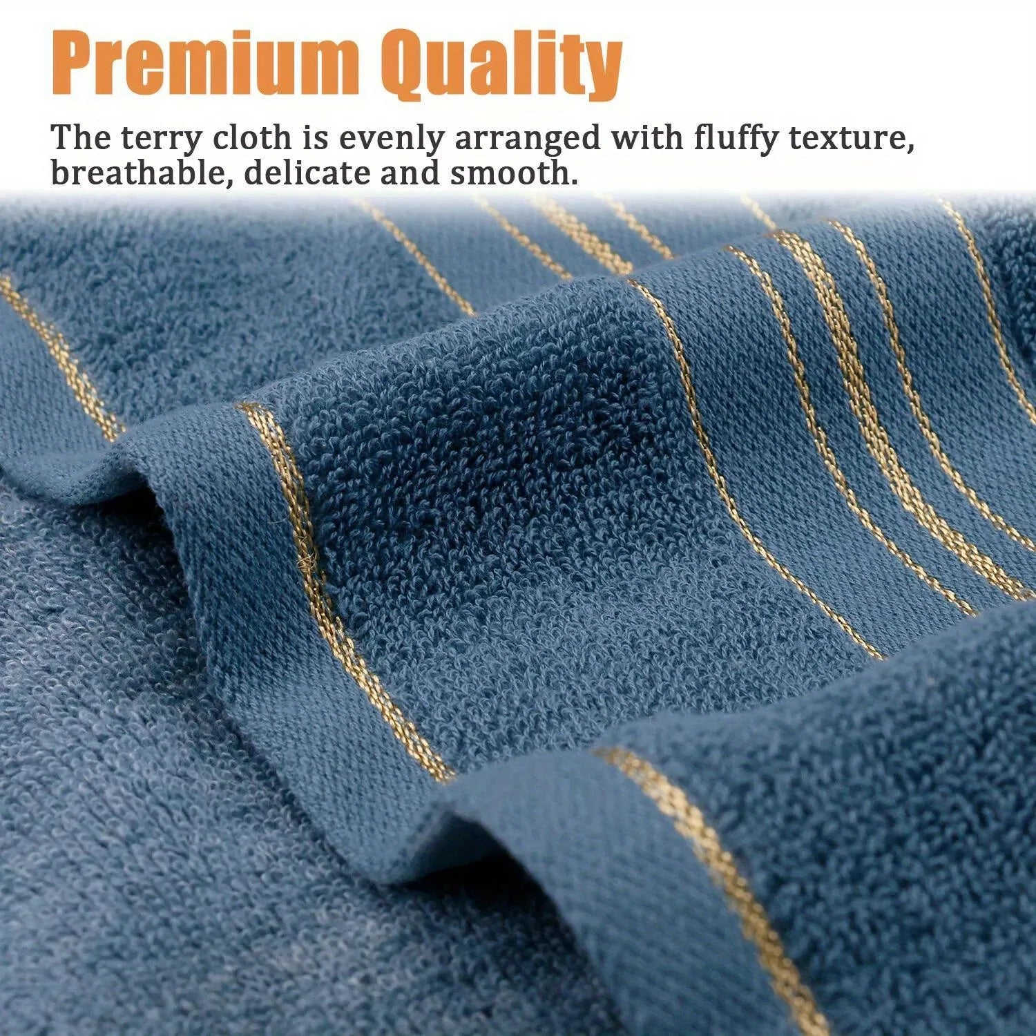 Prosop de Baie 100% Bumbac Pur | Pure Cotton Quick-Dry Towel