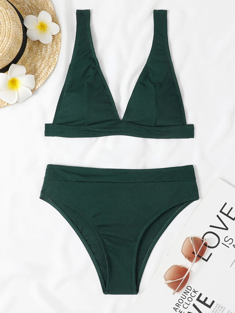 Padded Push-Up Bikini Set Women Beach Swimsuit