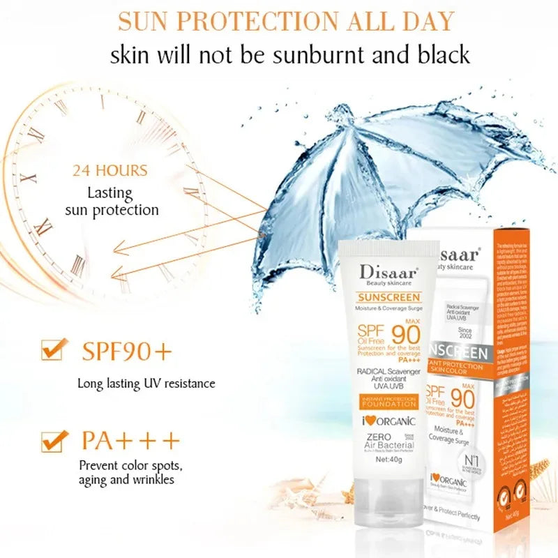 Cremă Solară SPF90+ Waterproof | Facial & Body Sunscreen