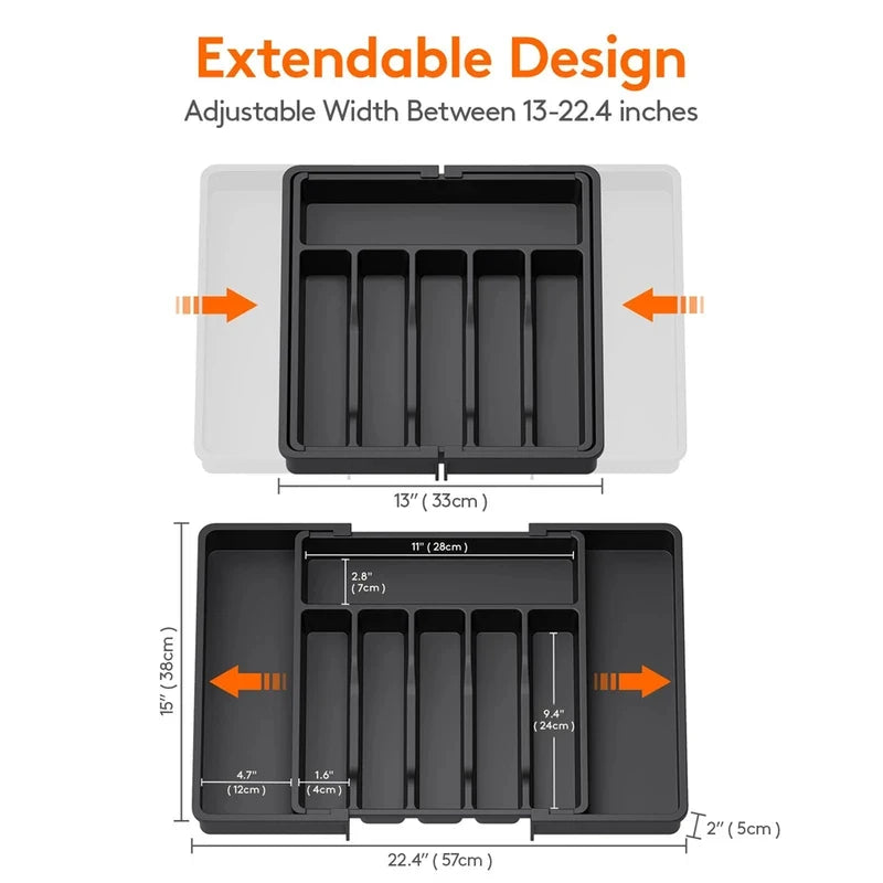 Expandable Silverware & Utensil Drawer Organizer