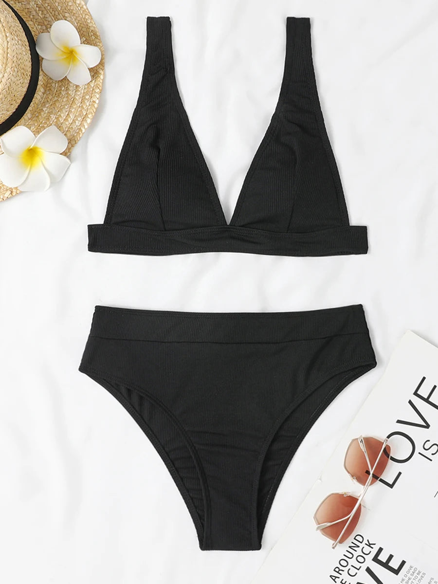 Padded Push-Up Bikini Set Women Beach Swimsuit