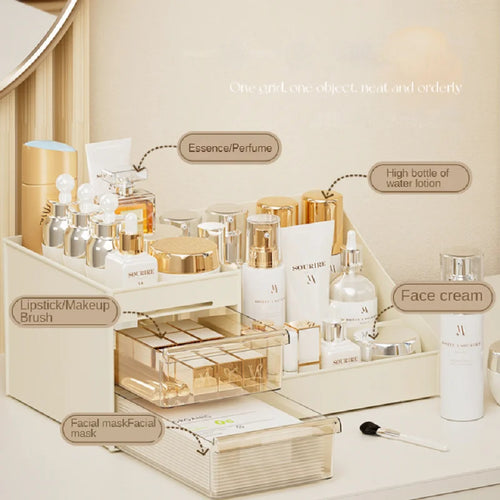 Desktop Cosmetic Organizer with Drawer
