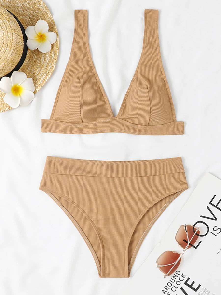 Padded Push-Up Bikini Set Women Beach Swimsuit