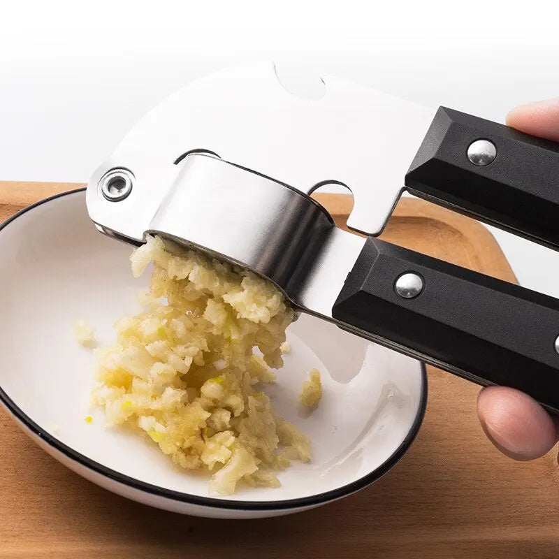 Black Stainless Steel Garlic Press