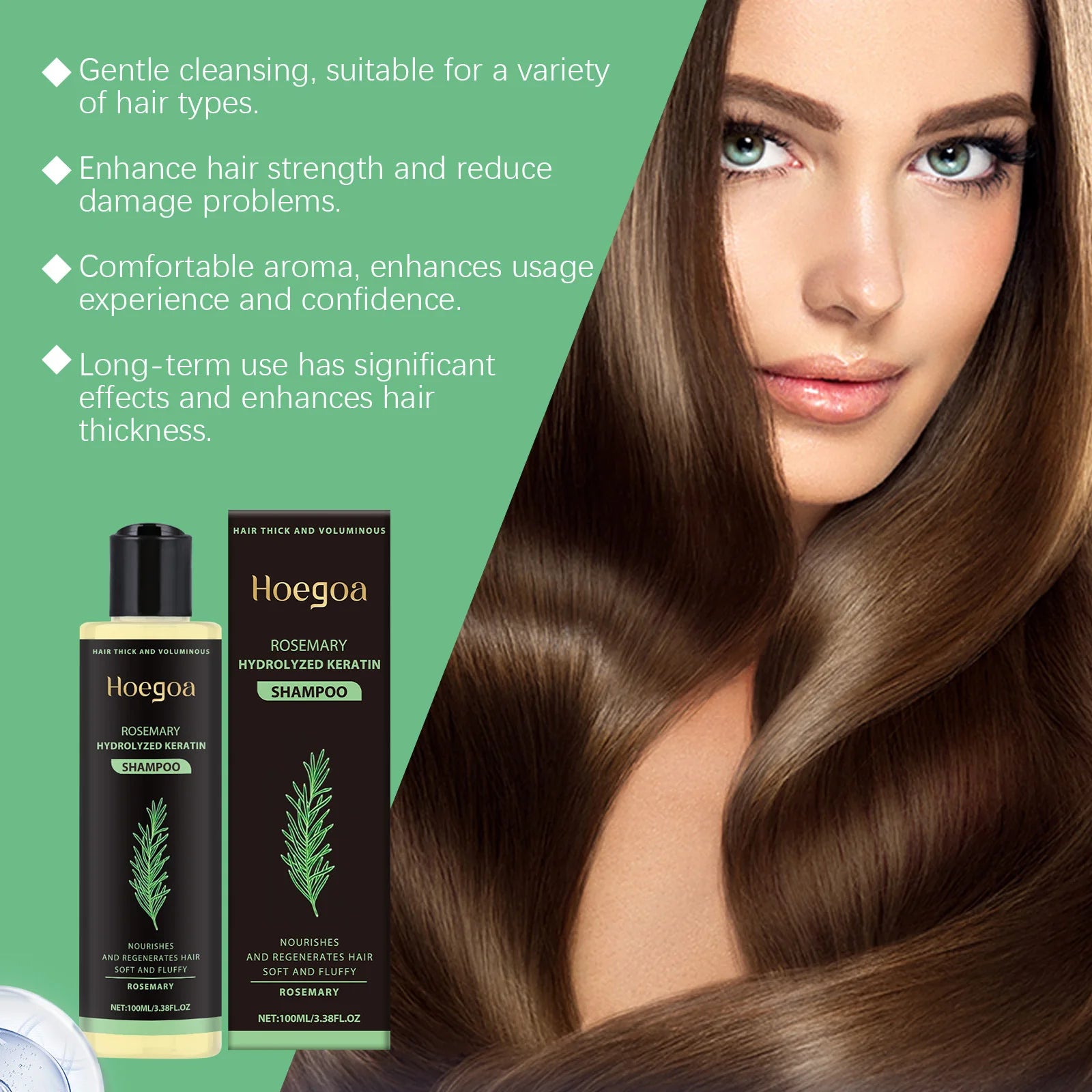 Set 3 Șampoane Rosemary pentru Creșterea Părului | Rosemary Hair Growth Shampoo
