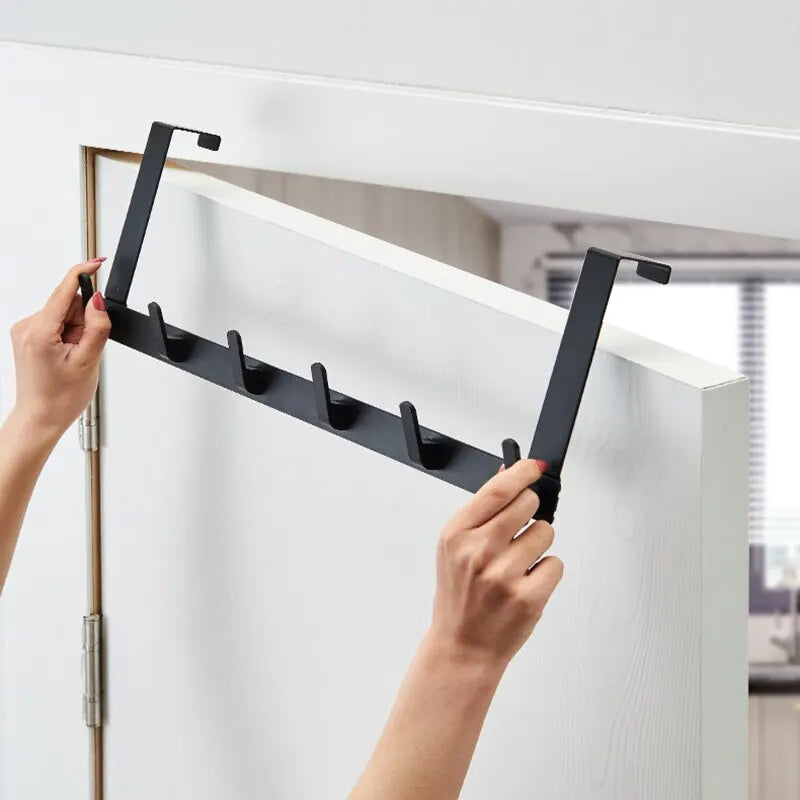 Over The Door 5-Hook Hanger Rack