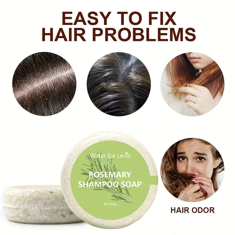 Șampon Solid cu Rozmarin pentru Creșterea Părului | Rosemary Hair Growth Shampoo Bar
