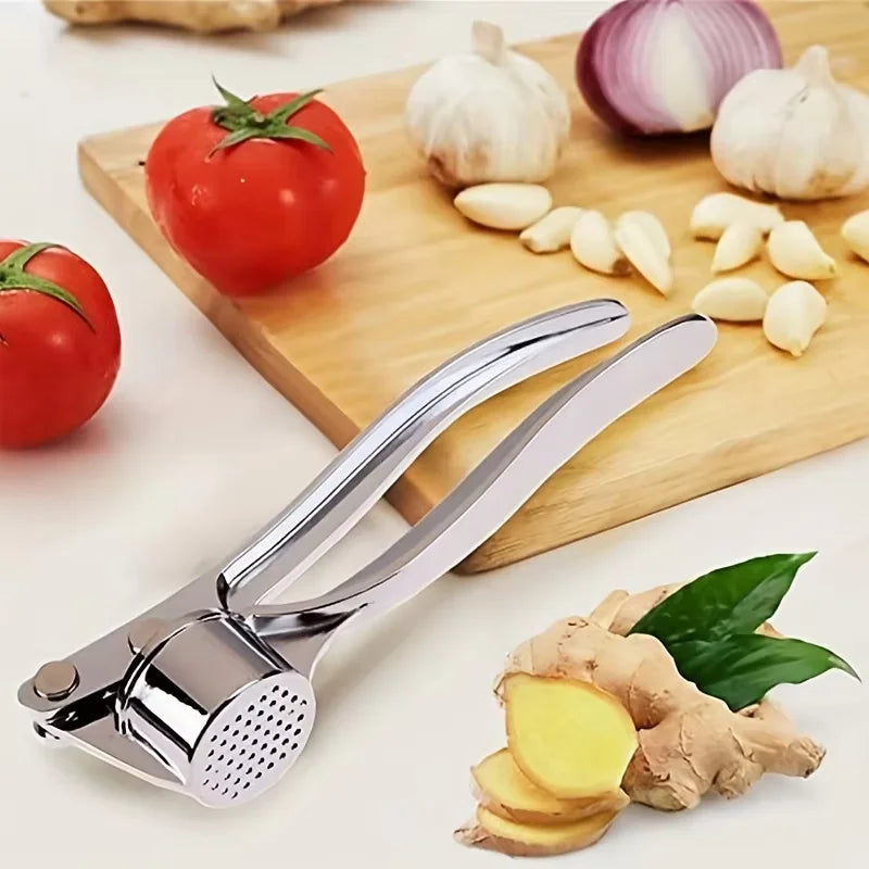 Stainless Steel Garlic Press & Mincer