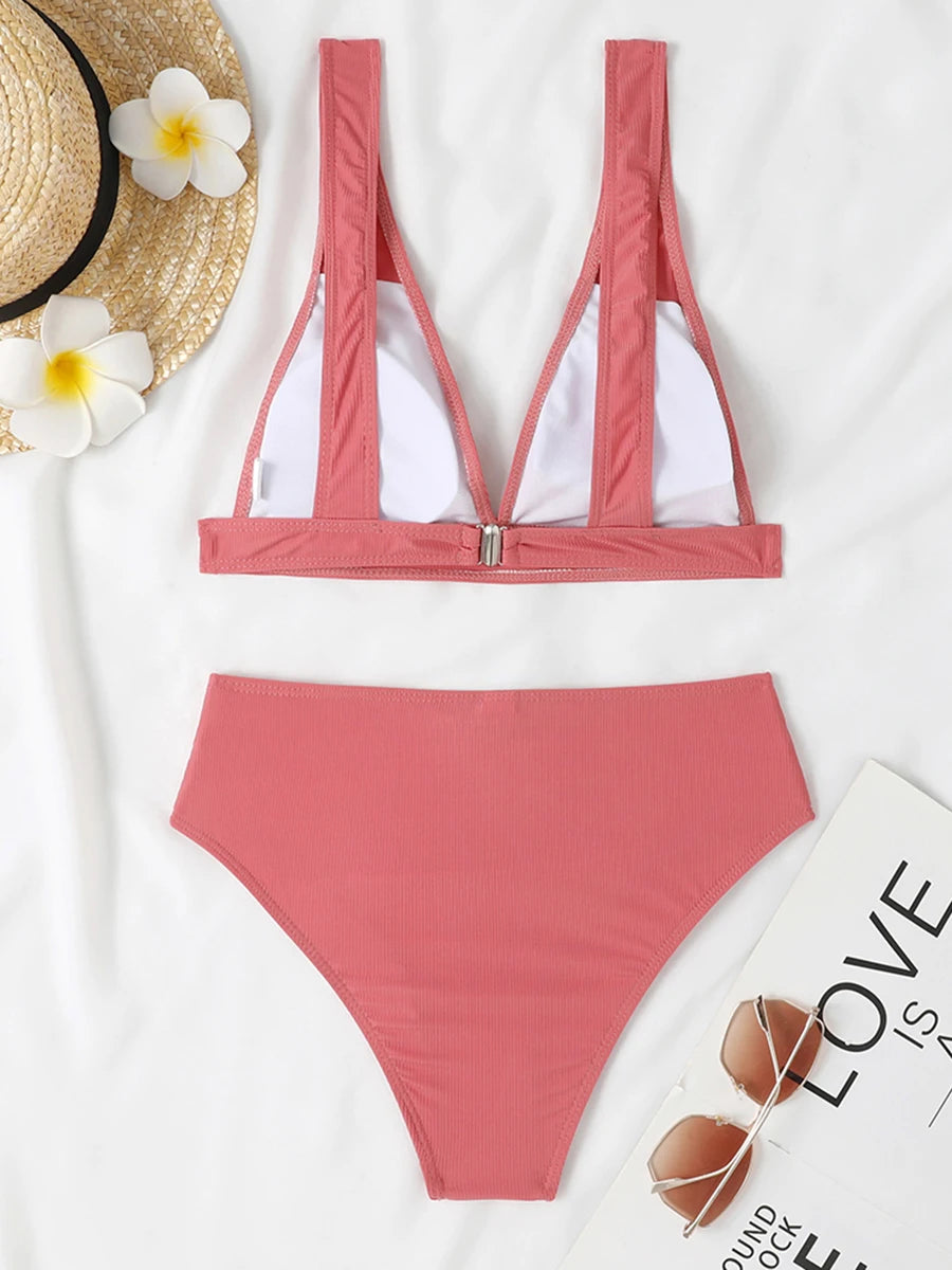 Padded Push-Up Bikini Set Women Beach Swimsuit