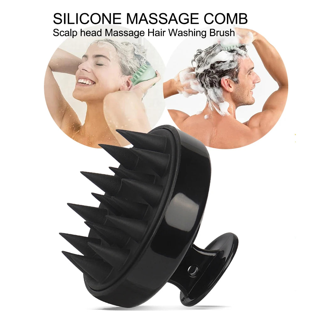 Perie de Masaj Scalp din Silicon | Silicone Scalp Massage Brush
