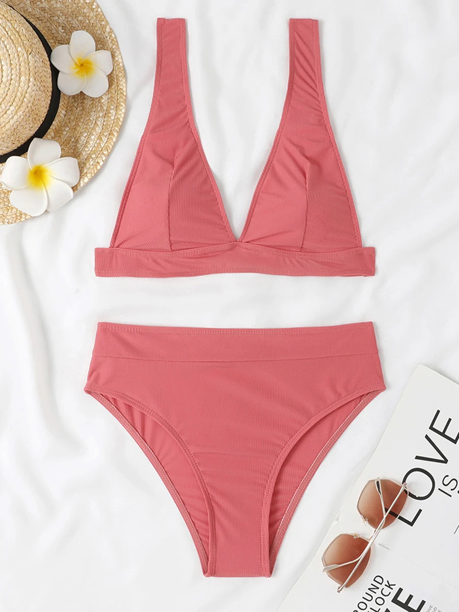 Padded Push-Up Bikini Set Women Beach Swimsuit