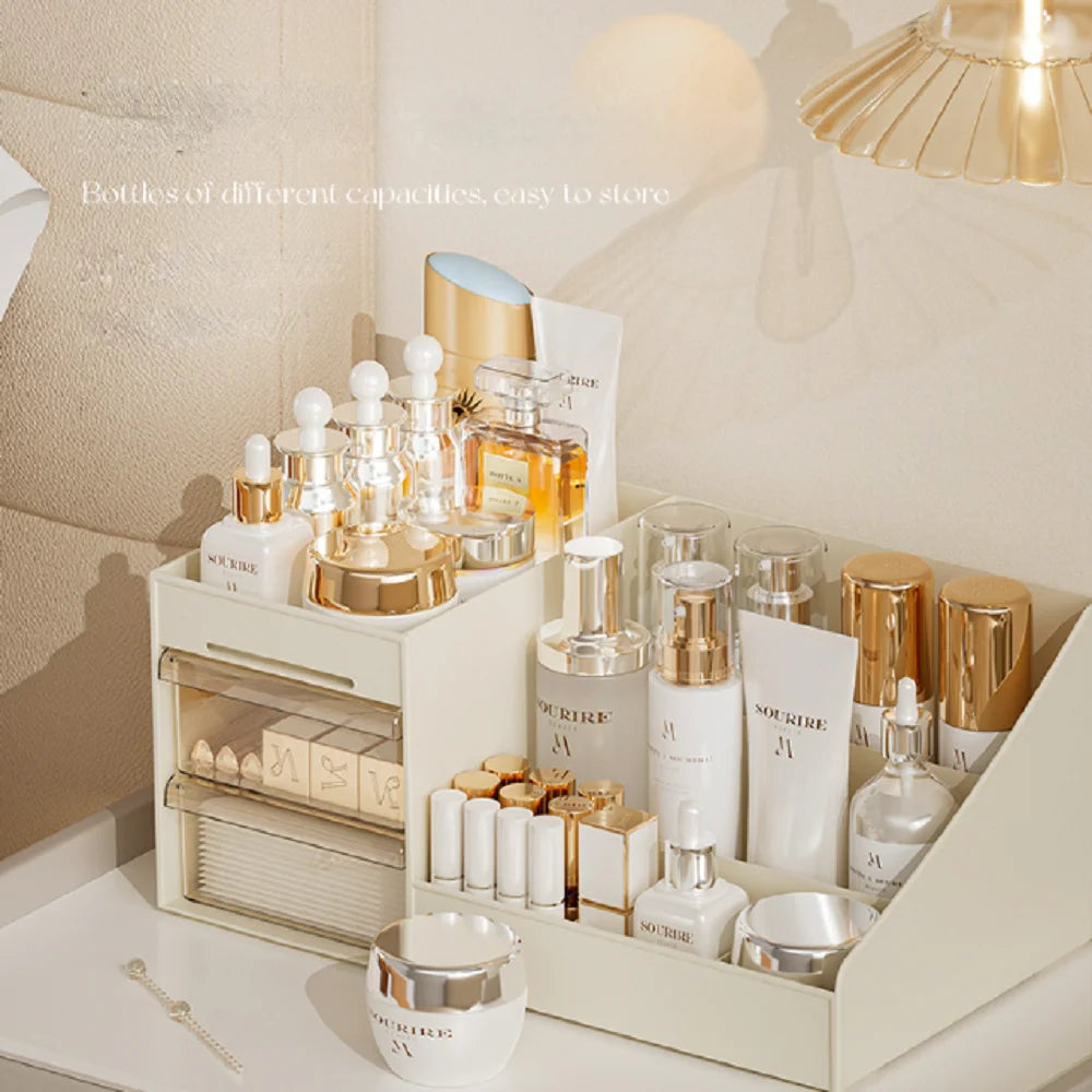 Desktop Cosmetic Organizer with Drawer