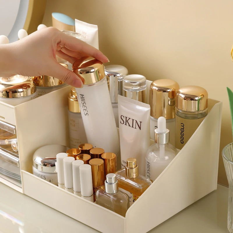Desktop Cosmetic Organizer with Drawer