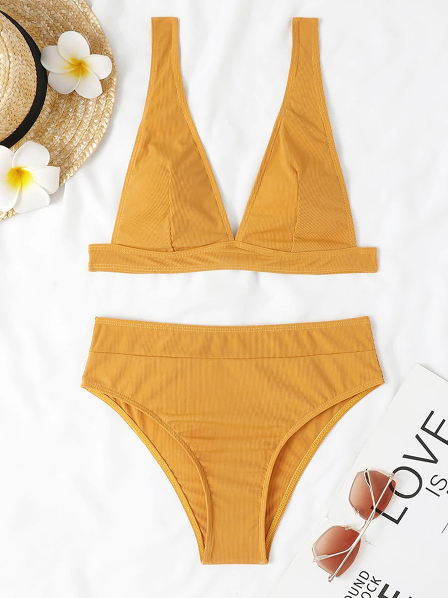 Padded Push-Up Bikini Set Women Beach Swimsuit