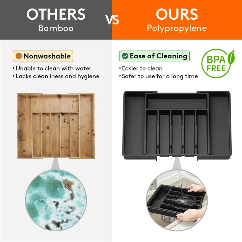Expandable Silverware & Utensil Drawer Organizer