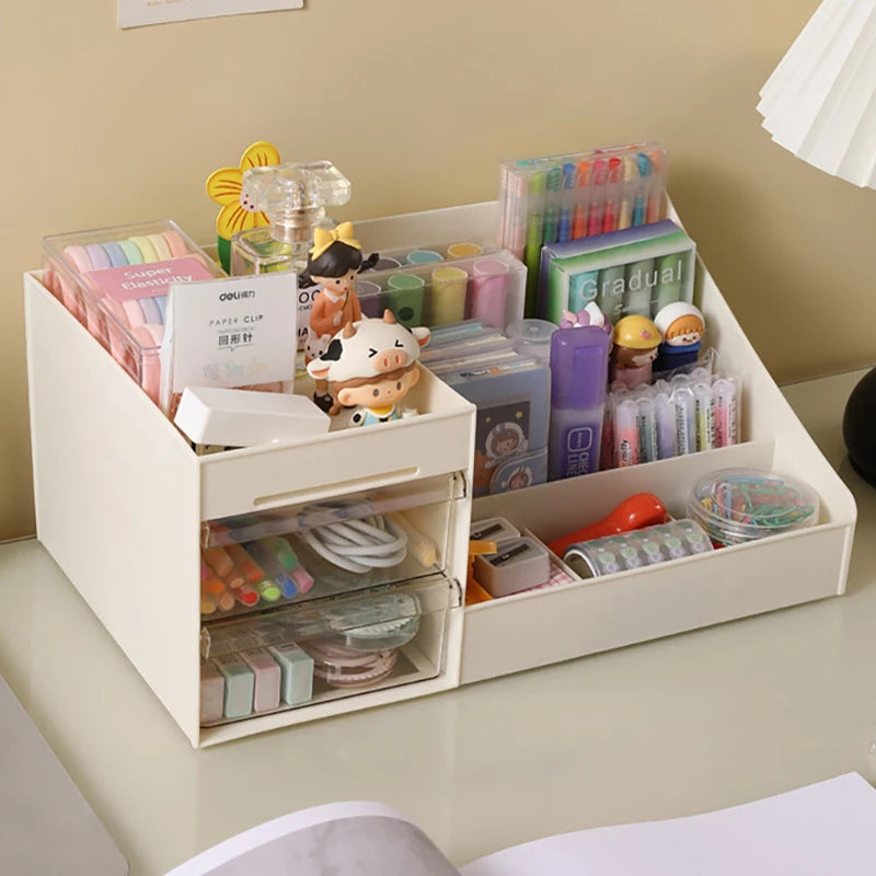 Desktop Cosmetic Organizer with Drawer