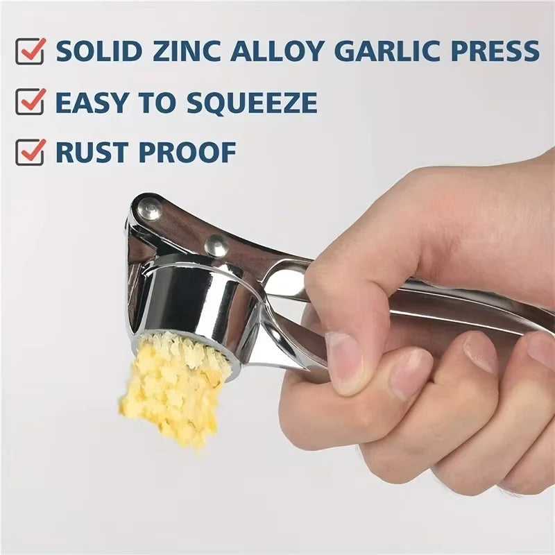 Stainless Steel Garlic Press & Mincer