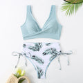High-Waist Bikini Set Women Tummy Control Swimwear